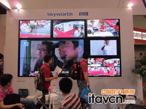 創維群欣智能拼接系統亮相上海安博會