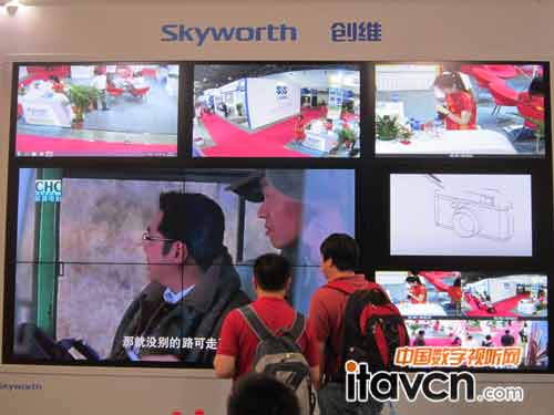 創維群欣智能拼接系統亮相上海安博會