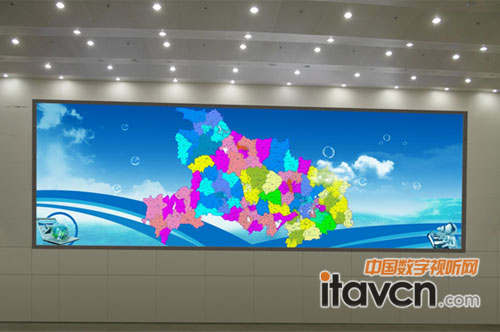 湖北省高速公路應急指揮中心LED顯示屏項目現場實拍圖