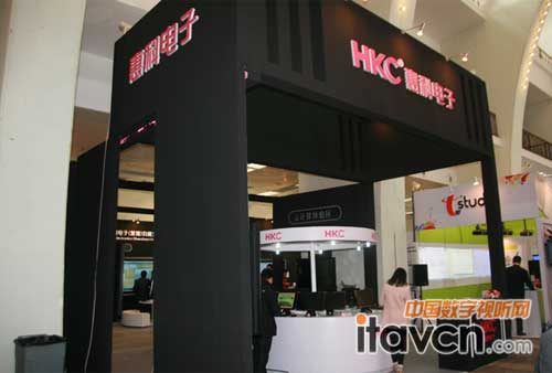 惠科電子黑色展臺