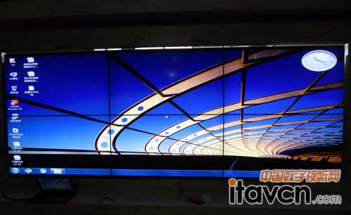 唯瑞液晶拼接系統為西航港創業中心打造靚麗展廳