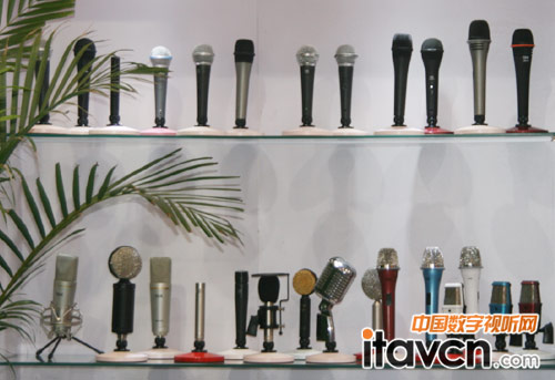 寧波市鄞州聲科電子有限公司展出的麥克風(fēng)產(chǎn)品