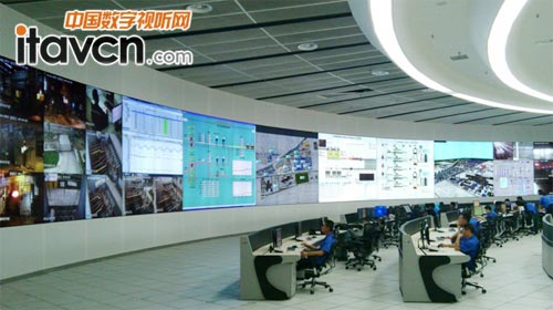 日照鋼鐵集團管控中心巨洋激光DLP拼接屏(側面)