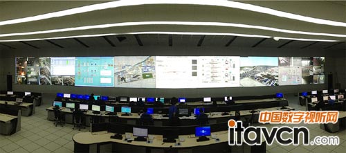 日照鋼鐵集團管控中心巨洋激光DLP拼接屏(正面)