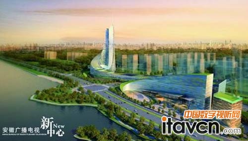 安徽廣播電視新中心平面造型宛如飛翔之鳳