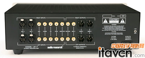 Audio Research全新LS17 SE前級背部接口