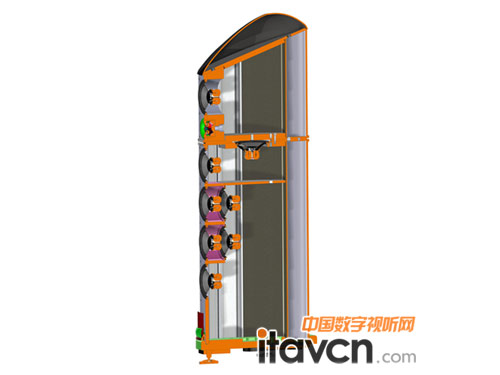 旗艦版The Cardinal音箱內部構造