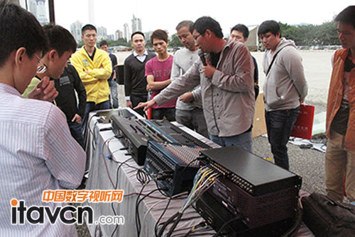 先歌數字擴聲系統戶外演示會