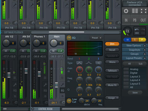 RME����ܛ��TotalMix FX iPad���Ͼ�