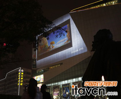 3D投影秀首次亮相南屏街