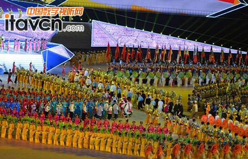 浩洋燈光激情閃耀東運會開幕式