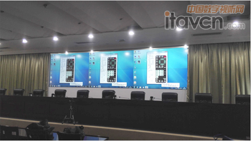 軍官訓練中心DLP大屏運行中