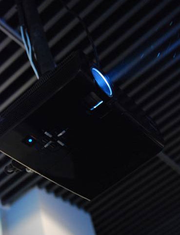 博物館現場使用的麗訊D9系列投影機