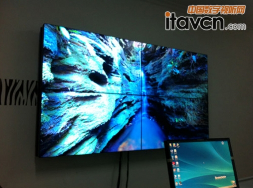 2X2拼接屏完工現場