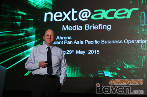 Acer宏碁全球資深副總裁暨泛亞營運總部總裁艾仁思先生致辭