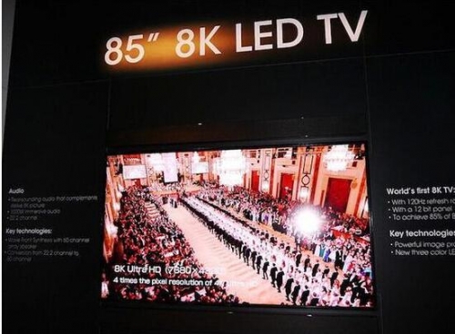 8K分辨率還是以液晶技術為基礎