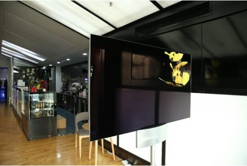 55寸雙平面顯示器現(xiàn)場展示